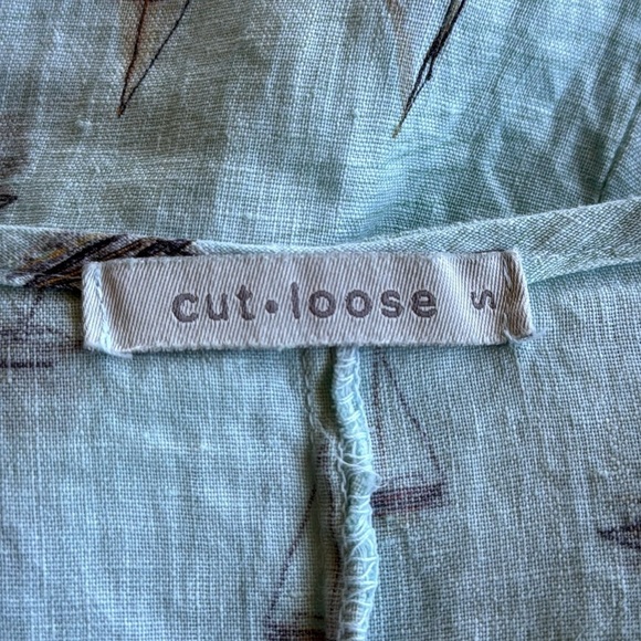Cut•Loose | Sailboats Linen A- Line Shift Dress - Picture 7 of 8